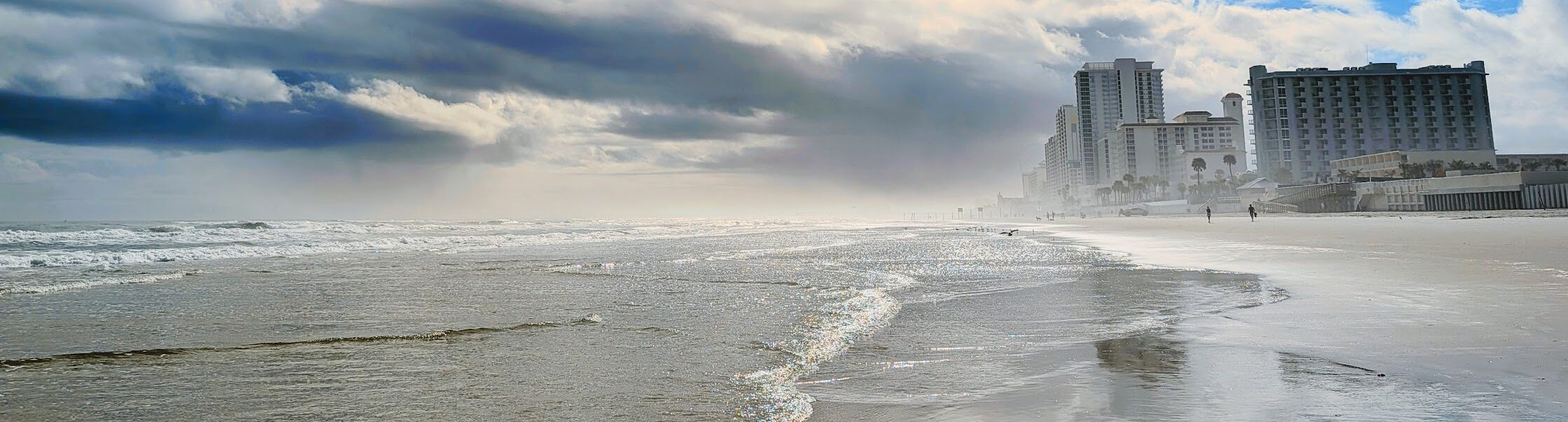 FINISH WITH THE SHORELINE.